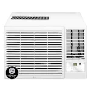 12,200 BTU 230/208V Window Air Conditioner Cools 570 Sq. Ft. with Heater and Wi-Fi Enabled in White