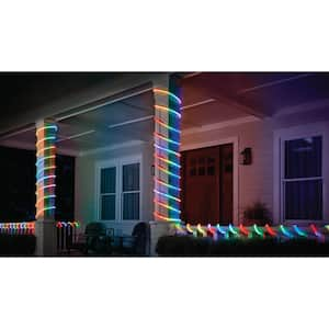 16.4 ft. Smart RGBWIC Dynamic Color Changing 360° Dimmable Plug-In LED Outdoor Rope Light Powered by Hubspace