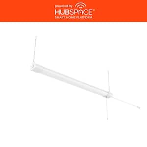 4ft. Smart Plug in 4200 Lumens White Integrated LED Shop Light with Hubspace