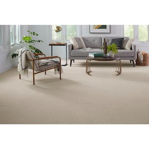 Transcends Time Spice Cake Beige 39 oz. Triexta Pattern Installed Carpet