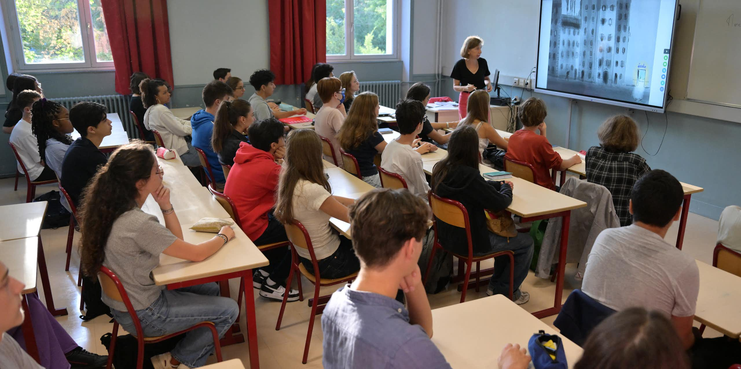 Une classe de lycée