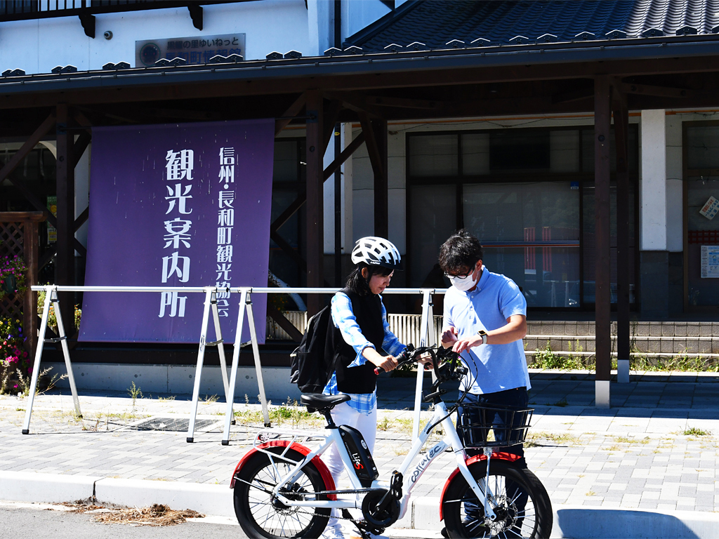 道の駅でおしゃれなEバイクをレンタル