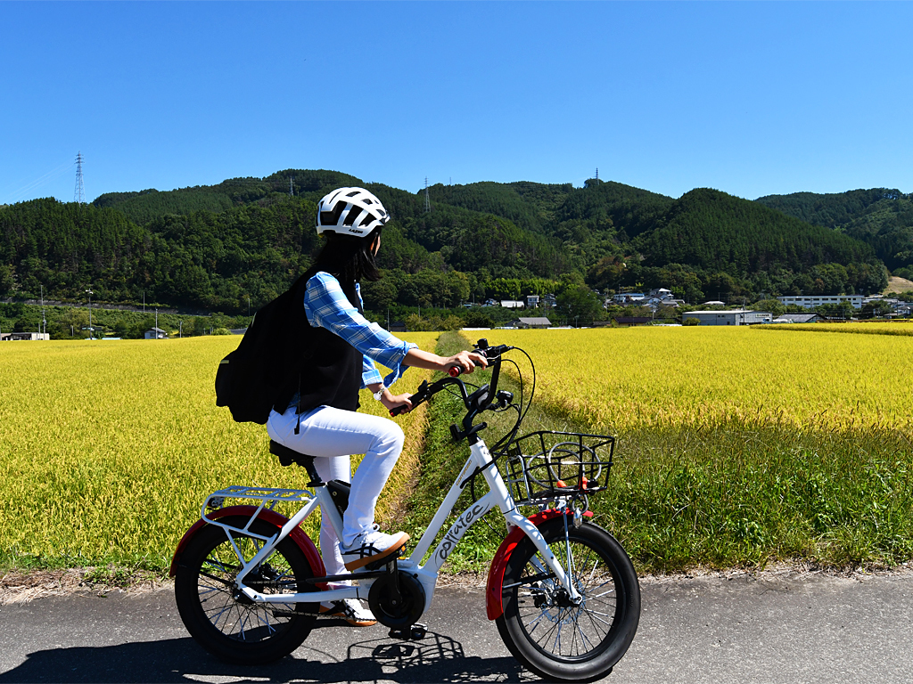 道の駅でおしゃれなEバイクをレンタル