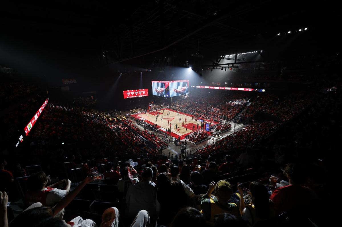 バスケットボールＢリーグ１部の千葉Ｊ－宇都宮戦が行われた「ららアリーナ東京ベイ」＝１０月５日