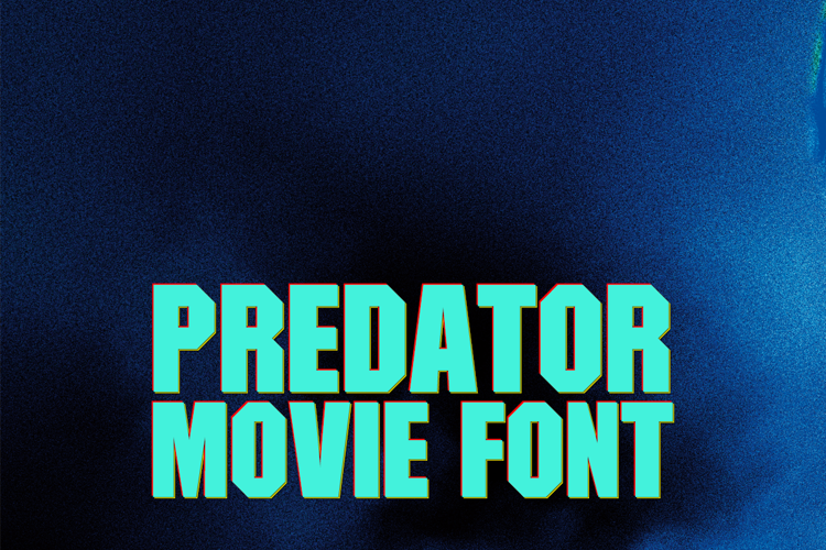 Predator Movie Font