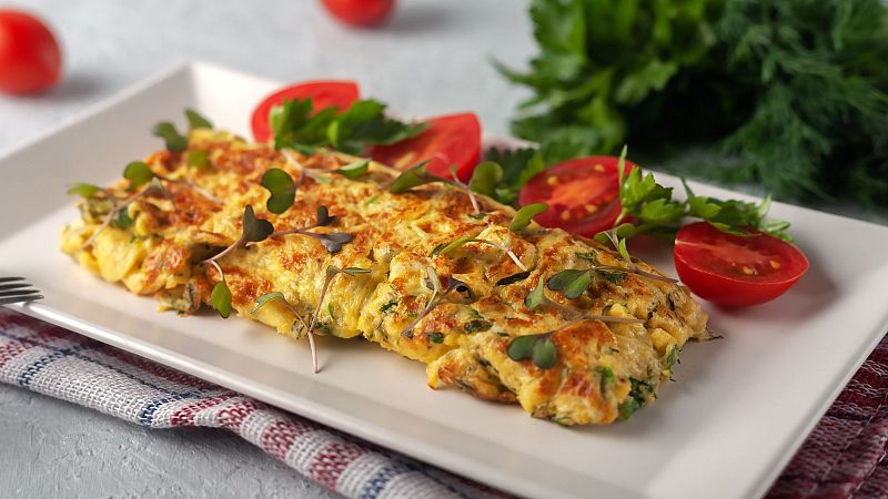 Un plato de diario, rápido, rico y sano: tortilla de rúcula