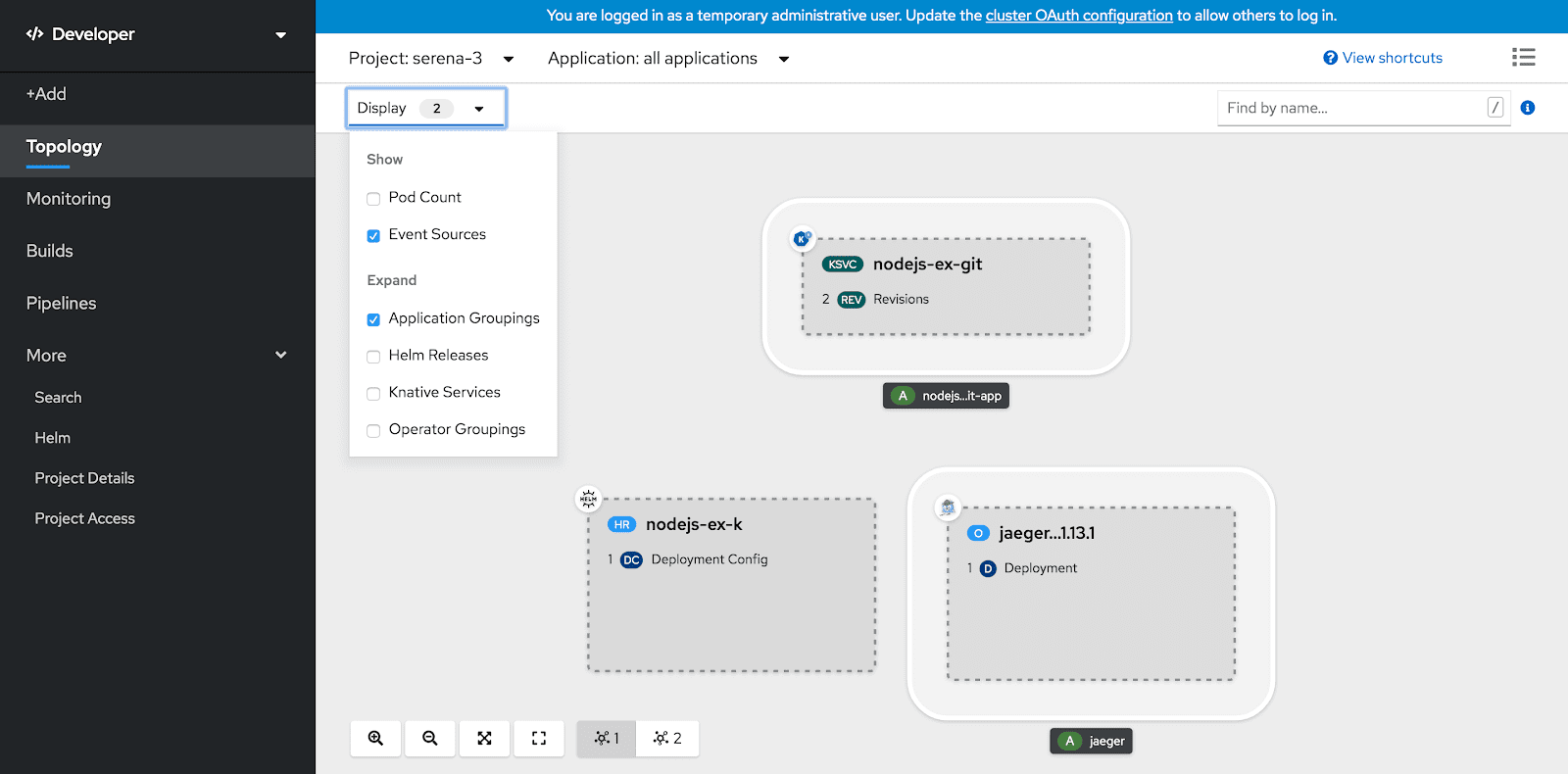 OpenShift web console (Source: OpenShift blog)