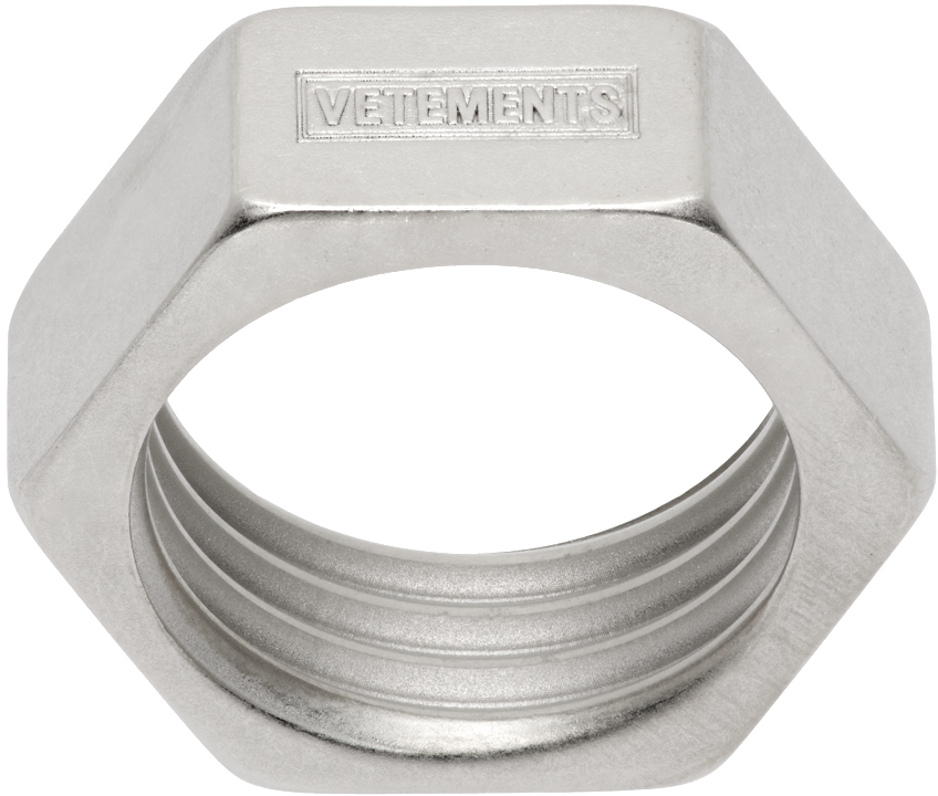 Vetements Silver Nut Ring