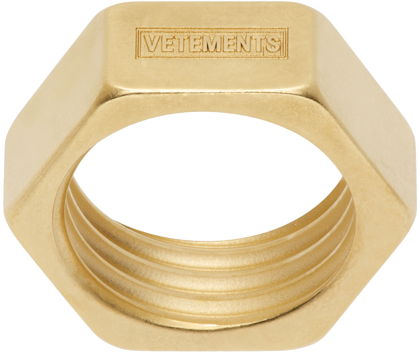 Vetements Gold Nut Ring