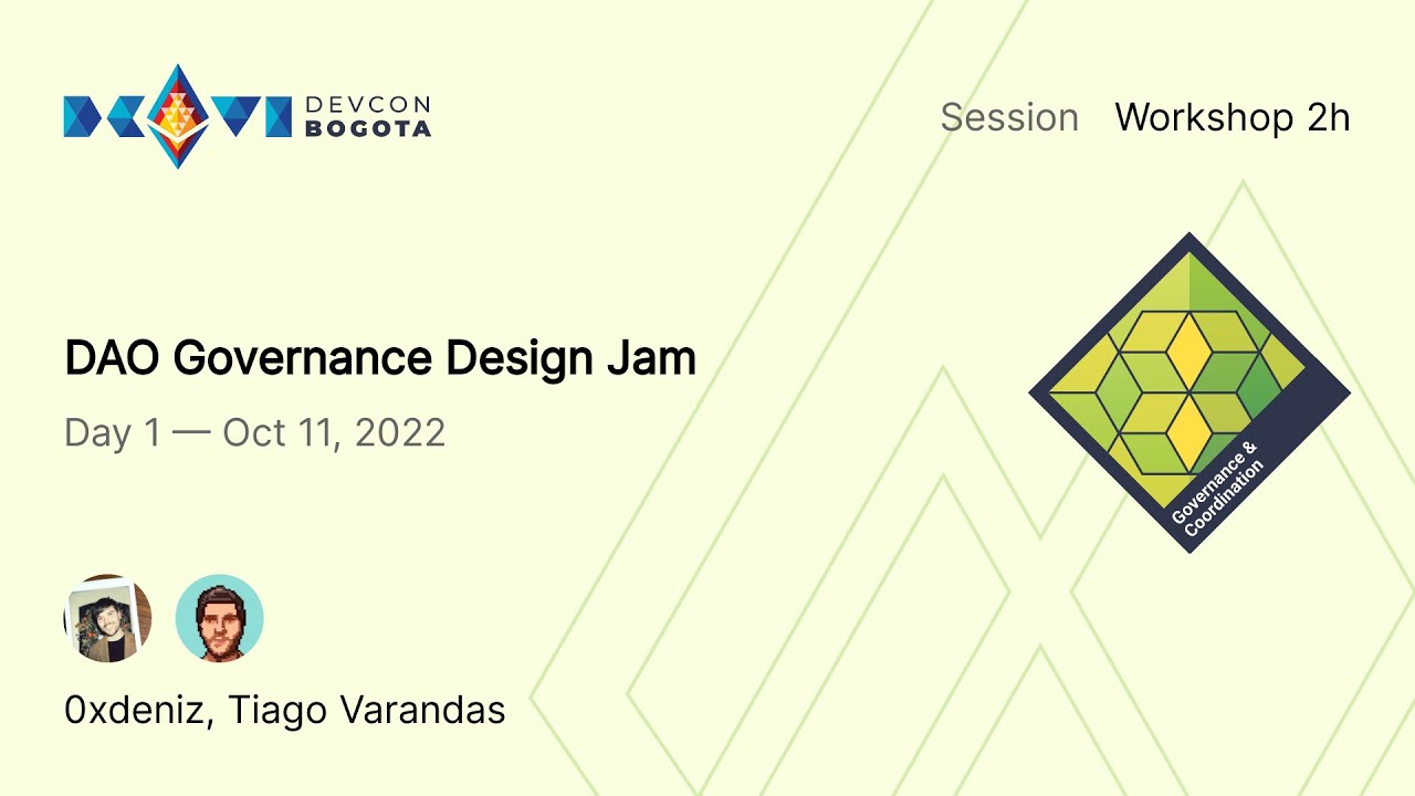 DAO Governance Design Jam preview