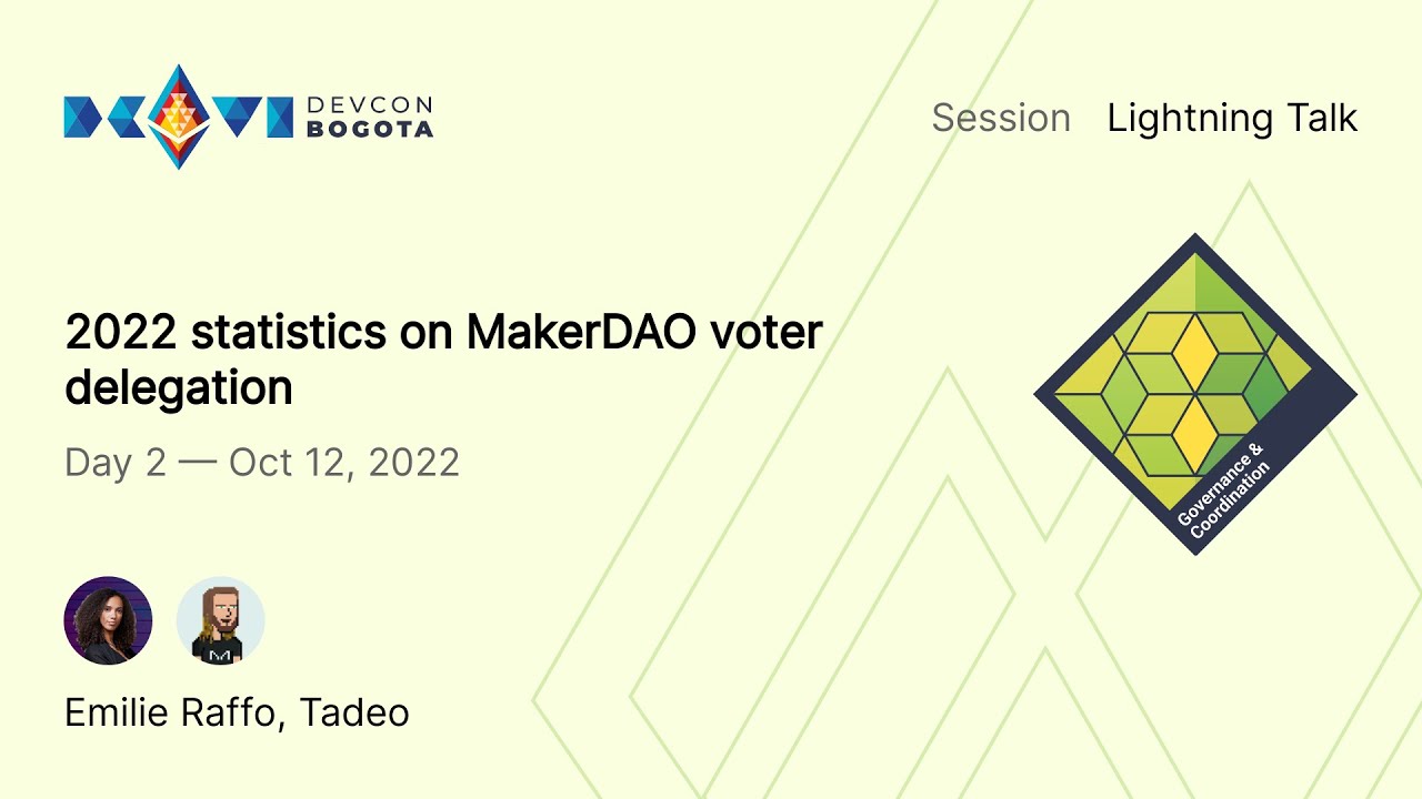 2022 statistics on MakerDAO voter delegation preview