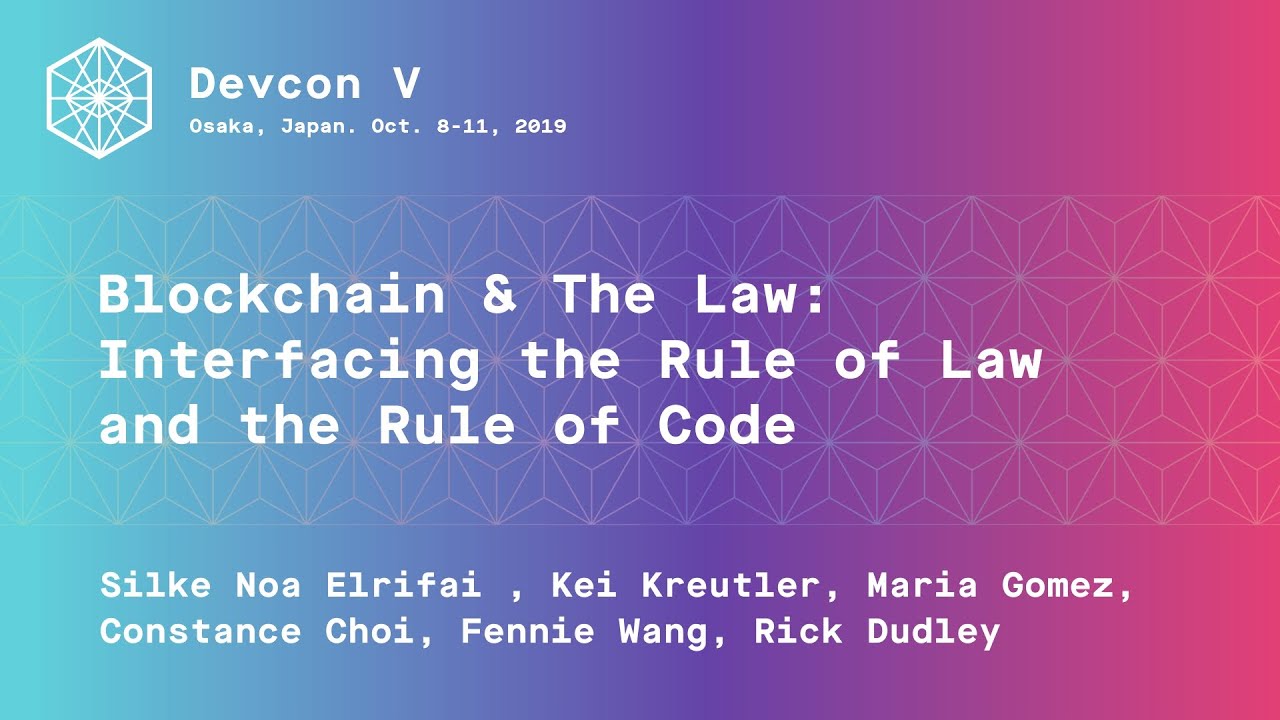 Blockchain & The Law: interfacing the rule of law and the rule of code preview