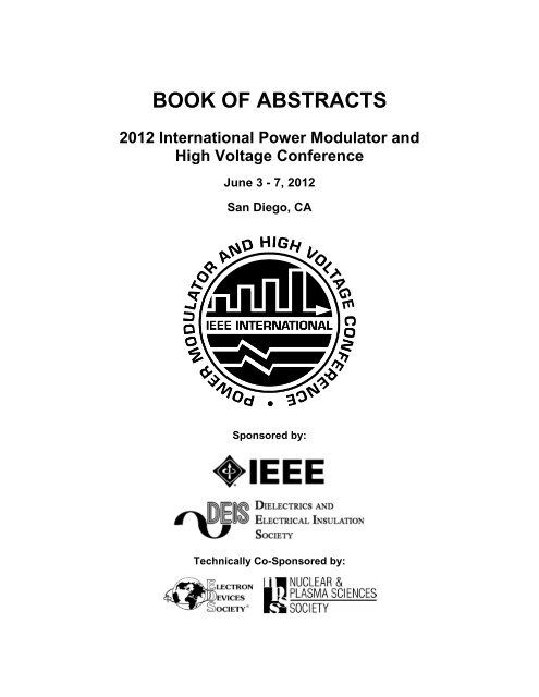 BOOK OF ABSTRACTS 2012 International - Ness Engineering, Inc.