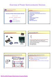Overview of Power Semiconductor Devices - é»åé»å­ ç³»çµ±èæ¶ç ...