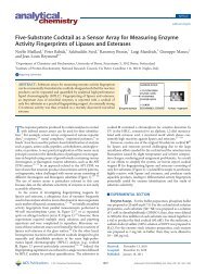 Five-Substrate Cocktail as a Sensor Array for Measuring Enzyme ...