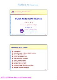 PWM DC-AC Inverters Switch-Mode DC/AC Inverters