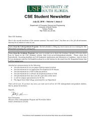 CSE Student Newsletter - Department of Computer Science and ...