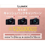 パナソニック、最大20,000円還元の「LUMIX春先撮りキャッシュバックキャンペーン」