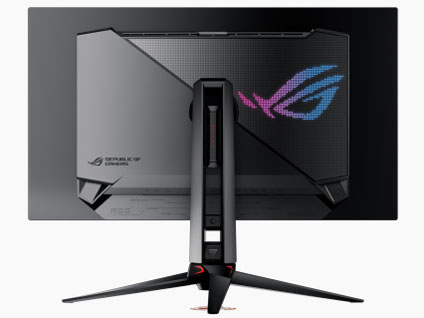 『本体 背面』 ROG Swift OLED PG32UCDM [32インチ 黒] の製品画像