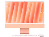 iMac 24インチ Retina 4.5Kディスプレイモデル M4チップ 8コアGPU 256GB SSD 16GBメモリ [オレンジ]の製品画像