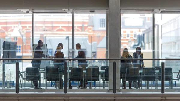 an exterior shot of a meeting room