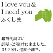 I love you & I need you ふくしま