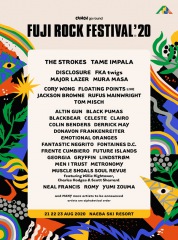 〈FUJI ROCK '20〉第1弾で14年振りストロークス、テーム・インパラ、ディスクロージャー、FKAツイッグス、トム・ミッシュ、ルーファス・ウェインライト、ジャクソン・ブラウンら33組決定