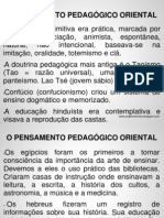 Pensamento Pedagógico