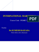 International Marketing: Course Code: PGMKT 3.4