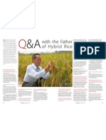 RT Vol. 11, No. 3 Q&A With The Father of Hybrid Rice