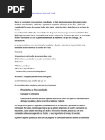 Cómo Hacer Tu Curriculum Vitae Con Microsoft Word