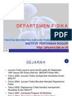 Profil Departemen Fisika