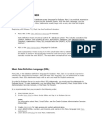 Overview of Maxl and MDX: Data-Definition Language