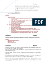 FINANCIAL RISK MANAGEMENT TEST 1 Answers