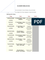 World Cup Schedule