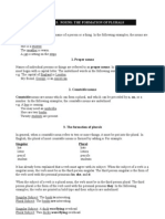 Nouns - The Formation of Plurals