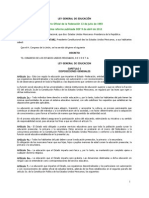 Ley General de Educación. Última Versión 9 de Abril 2012.