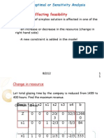 Changes Affecting Feasibility