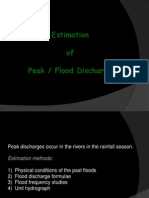 8 - Estimation of Peak Flood Discharge