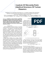 1995 Design and Analysis of Microstrip Patch Antenna On Cylindrical Structures of Various Diameters