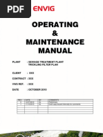 Operating and Maintenance Manual - Sewage Treatment Plant