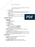 Science Transitions - Finals Notes