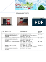 Solar Lantern'S: Solar Led Lantern 6V/3W Solar CFL Lantern 12V/7W Solar Led Lantern 12V/5W