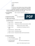 Course Outline (WSN)