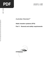 As 62310.1-2005 Static Transfer Systems (STS) General and Safety Requirements