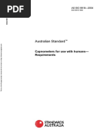 As ISO 9918-2004 Capnometers For Use With Humans - Requirements