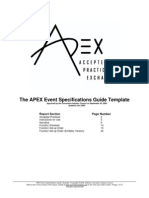 APEX Event Specifications Guide