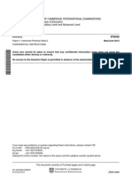 University of Cambridge International Examinations General Certificate of Education Advanced Subsidiary Level and Advanced Level