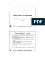 Contact Stresses and Deformations