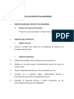 PERFIL Del PROYECTO de INVERSIÓN